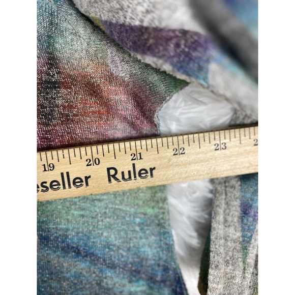 Studio Gem Q. Blouse Womens Size Large Multicolor Paisley V-Neck 3/4 Sleeve - Picture 8 of 8